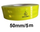 ЛЕНТА СВЕТООТРАЖАЮЩАЯ САМОКЛЕЯЩАЯСЯ ЖЕЛТАЯ НЕОНОВАЯ ПРЕДУПРЕЖДАЮЩАЯ ЛЕНТА 5 м контур