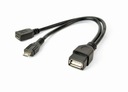 КАБЕЛЬ-АДАПТЕР 2.0 USB OTG USB - A - Micro USB 15см черный
