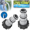 2 СОЕДИНИТЕЛЬНЫХ АДАПТЕРА ДЛЯ ШЛАНГА НАСОСА БАССЕЙНА 38 ММ / 32 ММ INTEX