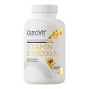 OstroVit Vitamín D3 8000 IU 200 tabliet Vitamín slnka pre imunitu Základná zložka vitamín D3