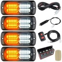 4 X ФАРИ ПОПЕРЕДЖУЮЧІ СТРОБОСКОП ДОПОМОГА ЛАФЕТА 24LED 12V 24V ULEPSZONA  (18882435239) фото min 8