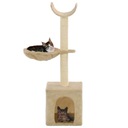 Drapak dla kota z sizalowymi słupkami, 105 cm, beżowy Kod producenta 170625