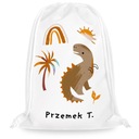 СУМКА ДЛЯ ДЕТСКОГО САДА, ЯСЛИ, ШКОЛЫ С ДИНОЗАВРОМ Т-РЕКС С ИМЯ РЕБЕНКА