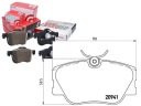 КОМПЛЕКТ ТОРМОЗНЫХ КОЛОДОК BREMBO 4200720 4209920