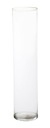 Ваза стеклянная CYLINDER TUBE ROLLER h50 d12 декор