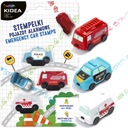 Kidea ШТАМПЫ КАТАЮЩИЕСЯ ШТАМПЫ Emergency Vehicles 3 шт. МАШИНЫ