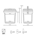 REFRIGERADOR TURÍSTICA ICE-ON 27 DE AUTOMÓVIL FUNCIÓN CALEFACCIÓN 12V 230V USB PEME 