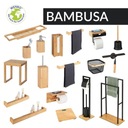 KÚPEĽŇOVÁ POLICA bambusová BAMBUSA 60x9x5 cm WENKO Hĺbka nábytku 5 cm