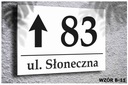 Табличка АЛЮМИНИЕВАЯ АДРЕС Табличка ДОМ №42х30