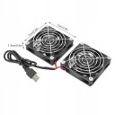БЛОК ЖИВЛЕННЯ USB 5V CHLODZENIE ПОДВІЙНИЙ ВЕНТИЛЯТОР ROUTER 7X7X1,5CM  (17510800802) фото min 8