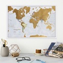 Mapa świata do zdrapywania z tubką prezentową Maps International ISBN 9781910378953
