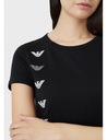 EMPORIO ARMANI EA7 značkové dámske tričko BLACK L Dominujúci vzor bez vzoru
