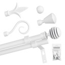 ДВОЙНОЙ КАРДИН БЕЛЫЙ 160 см / Ø 16 + 16 мм BOJANEK STUDIO LOFT МАТОВЫЙ