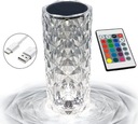 СЕНСОРНАЯ СВЕТОДИОДНАЯ ЛАМПА CRYSTAL, ЦВЕТНАЯ, ПУЛЬТ ДИСТАНЦИОННОГО УПРАВЛЕНИЯ USB