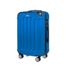 Duża walizka Club_49 Niebieska z ABS-u XL