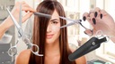 NOŻYCZKI fryzjerskie do STRZYŻENIA włosów PROSTE Wykończenie polerowane
