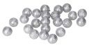 ШАРИКИ ИЗ ПЕНОСТРОЕНИЯ С БЛЕСКАМИ 1,5 СМ 50 ШТ СЕРЕБРЯНЫЕ