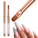 АКРИЛОВАЯ ГЕЛЬ-КИСТОЧКА ДЛЯ АКРИЛА, ОВАЛ, РОЗОВОЕ ЗОЛОТО, ЦИРКОНИЙ