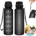 BUTELKA NA WODĘ BIDON SPORTOWY 1.5L Z SŁOMKĄ Z UCHWYTEM DO JOGA, JOGGING