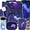 ШКОЛЬНАЯ СУМКА ДЛЯ ДЕВОЧКИ UNICORN GALAXY СУМКА-ПЕНКАС С ТРЕМЯ ОТДЕЛЕНИЯМИ