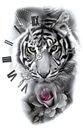 моющаяся татуировка с часами тигра, множество дизайнов 257