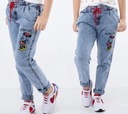 SPODNIE jeansowe MOM FIT BOYFRIEND MIKI r 98 104