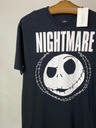 Pánske čierne tričko The Nightmare Before Christmas DISNEY veľ. L Dominujúci vzor print (potlač)