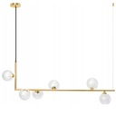 ЗОЛОТАЯ СВЕТОДИОДНАЯ ШАРОВАЯ ЛЮСТРА ПОДВЕСНОЙ СВЕТИЛЬНИК ПОТОЛОЧНЫЙ СВЕТИЛЬНИК