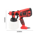 PAINT SPRAYLER, 850 W HVLP ЭЛЕКТРИЧЕСКИЙ SPRAY LAKING PISTOLET 1400 ML Z 6 81  фото 7