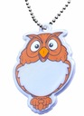 Светоотражающий кулон, светоотражающий брелок, сова