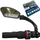 ВЕЛОСИПЕДНОЕ ЗЕРКАЛО ЗАДНЕЕ СЛЕВА, РЕГУЛИРОВКА УГЛА РУЛЯ