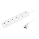 Удлинительный кабель, удлинитель, 6 розеток, 1,5 м.