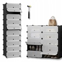 ORGANIZER NA BUTY PÓŁKA STOJAK REGAŁ PUDEŁKA POJEMNIKI SZAFKA 10 POJEMNIKÓW