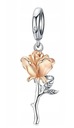 CHARMS KWIAT ZAWIESZKA CHARMS RÓŻA CHARMS URODZINY CHARMS ROCZNICA SREBRO