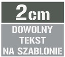 Трафарет для рисования, любой текст, высота 2 см /многоразовый/