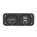 ЦИФРОВА DC VOLTMETER LED (СВІТЛОДІОД) DUAL 2 USB ПРИВОД LADOWKA DO ODZI АВТО EQ  фото 7