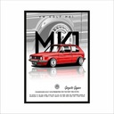Volkswagen Golf MK1 VW настенная картина