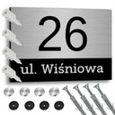 ТАБЛИЧКА АДРЕСНАЯ ДОСКА НОМЕР ДОМА АЛЮМИНИЙ НАЗВАНИЕ НОМЕР УЛИЦЫ 30X20