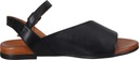 Piazza dámske sandále 910233-01 čierny plochý podpätok koža Model 910233-01