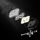 ФАРА РОБОЧА LED (СВІТЛОДІОД) ГАЛОГЕН ФАРА 55C-BW-T9 18W 1800LM 9V 30V ПРОТИВОТУМАННА  (17575617245) фото min 13
