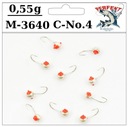 МОРМЫШКА WOLFRAM M - 3640 - C - №4 СЕРЕБРЯНЫЙ