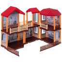 Domček pre bábiky vila červená strecha osvetlenie + Vek dieťaťa 3 roky +