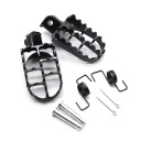 KIT FOOTRESTS BLACK ALUMINUM REPLACEMENT YAMAHA YZ125 YZ250 PW50 PW80 BW8  photo 12
