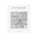 Plakat Mapa miasta Bangkok Azja Tajlandia kwadrat 30X40 cm + ramka biała Marka inna