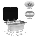 ZLEW RVS ACIER INOXYDABLE KIT AVEC BATTERIE I TUYAU 41*36,5*16CMphoto 7
