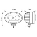 LA10601 HEADLIGHT SECURITY LED, NIEBIESKA, 10W, 250LM, OWALNA, 10-80V, PU  photo 10