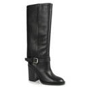 CARINII B9941 ВЫСОКИЕ БОТИНКИ, СЕРАЯ КОЖА, ЧЕРНЫЙ 37