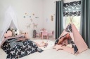 Жовтий бампер для дитячого ліжечка Teepee Blue