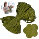 DEKORACYJNA RAFIA FLORYSTYCZNA ZIELONA 10 METRÓW