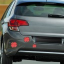 5 PIECES RACKS RED STICKERS NA DOOR CAR PROTECTION PERID ZARYSOWANIEM WETTING STICKERS  photo 16